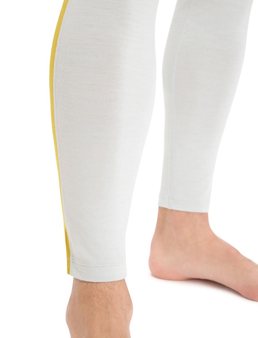 Ether / Silent Gold Icebreaker Merino 200 Sonebula Thermal Men's Leggings | AU 1127UZGT